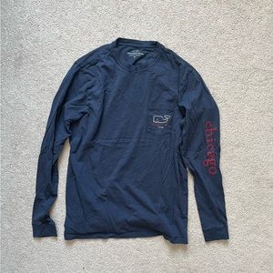 Navy long sleeve vineyard vines Chicago shirt